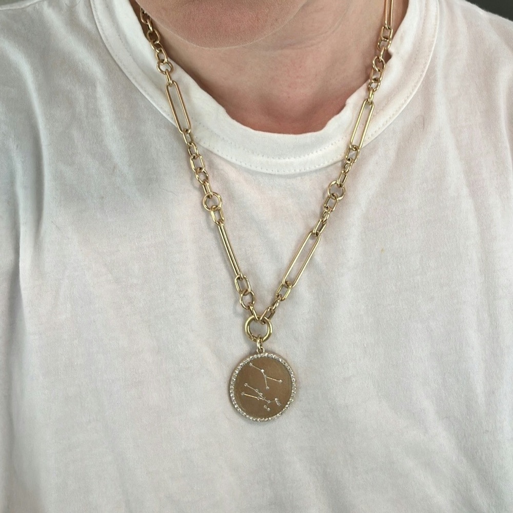 Fewer Finer Mixed Link Necklace 20”